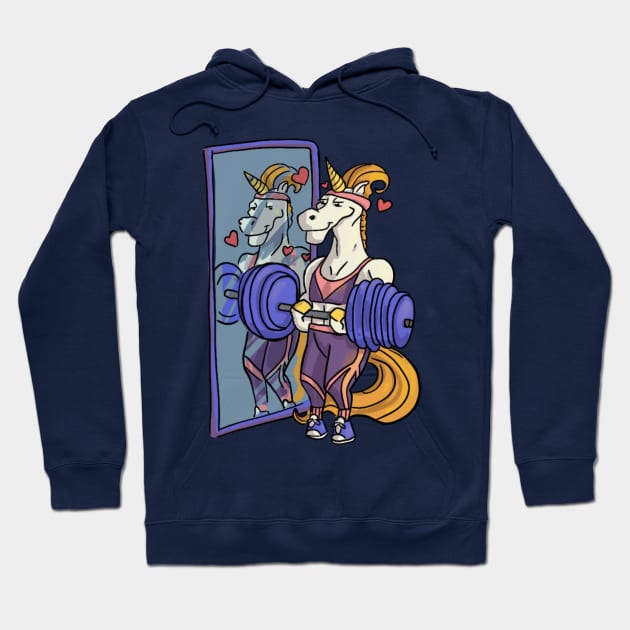 Muscles and Magic Hoodie by Artbysusant 